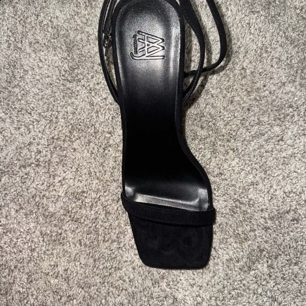 Brand new AAJ by Aminah Chic Black Strappy Heels